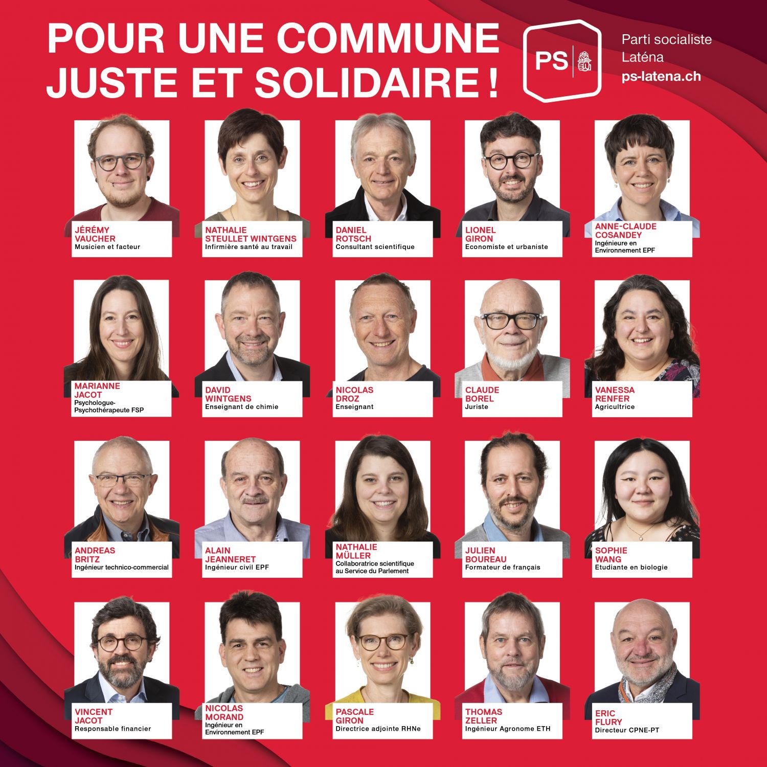 POUR UNE COMMUNE JUSTE ET SOLIDAIRE !